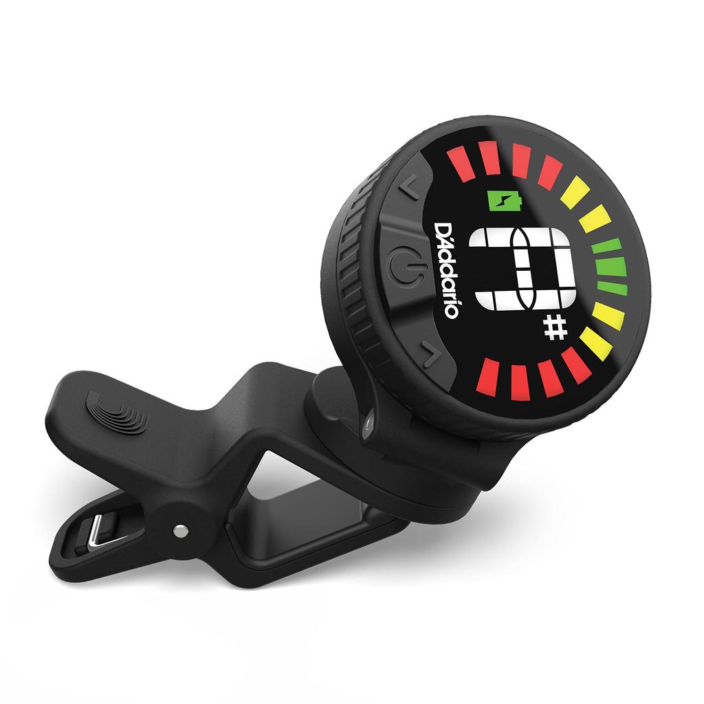 D'Addario Nexxus 360 Rechargeable Headstock Tuner, Chromatic Type, Full-Color Display, PW-CT-26