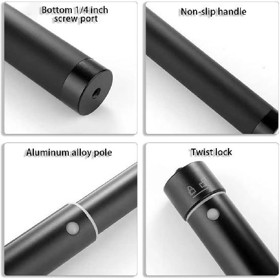 150cm Extension Rod Portable Selfie Stick Long Pole Invisible for GoPro Insta360 DJI Feiyu Action Camera Microphone Stand 7