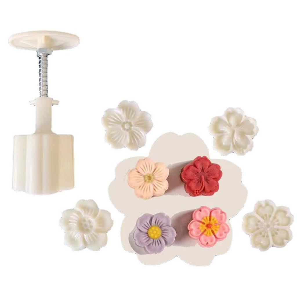 Простые в использовании формы для лунных пряников в виде цветка Красивые формы для изготовления лунных пряников Пресс для лунных пряников в виде цветка для любителей выпечки