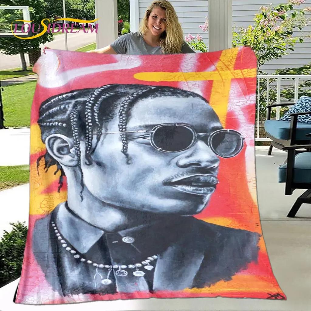 Legend Star Hip Hop Art Rapper Soft Plush Blanket,Flannel Blanket Throw Blanket for Living Room Bedroom Bed Sofa Picnic Cover