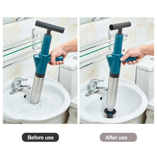 1 Set Toilet Plunger Powerful Toilet Pipe Unclogger Stainless Steel Floor Drain Unclogger for Bathroom Kitchen