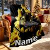 Custom Name Personalized Borussia Dortmund Print Blanket, Home Decor, Bedroom, Sofa, Camping, Couch, Gifts for Birthday ChristmasEnthusiasts