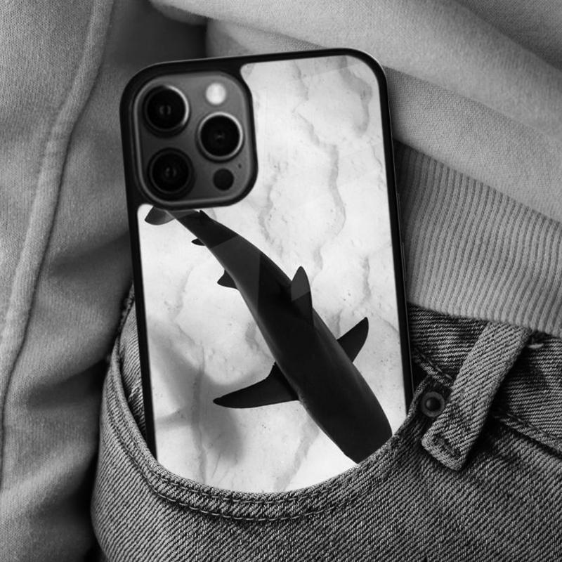 Мягкий чехол для телефона с акулой и морской рыбой для iPhone 17 Air 16e Pro max 15 Pro 13 14 Plus 11 12 Магнитный чехол MagSafe