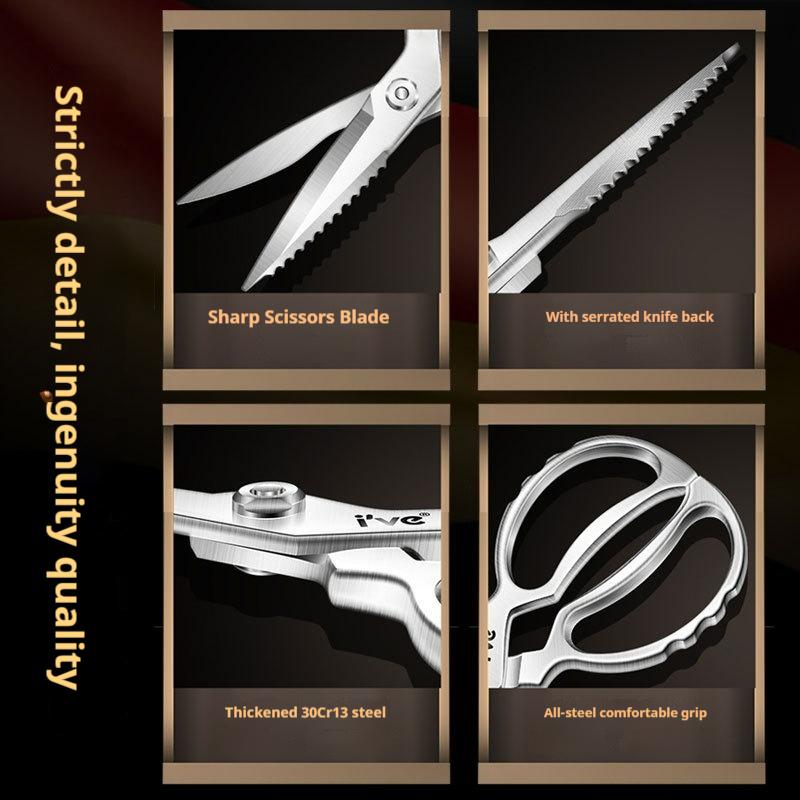 Многофункциональные кухонные ножницы из нержавеющей стали, ножницы для куриных костей, ножницы для барбекю, пищевые ножницы, инструменты повара