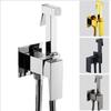Brass Shower Taps Bidet Sprayer Faucet Washer Mixer Shower Higienica Cold and Hot Water Mixer Crane Square Shower Spray