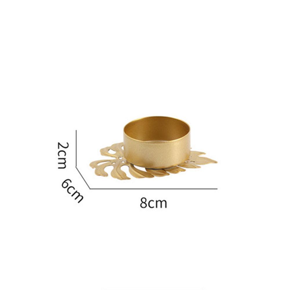 Подсвечники из металла в форме листа для домашнего декора, свадебные украшения, аксессуары, подсвечники для канделябра, центральный элемент, винтаж