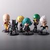 6Pcs/1Set Anime One Punch Saitama Figure Genos Set Toy Terrible Tornado Mumen Rider Model Toy Gift Collection Ornament