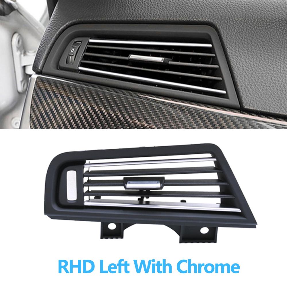 Полностью хромированная решетка кондиционера с левым рулем и правым рулем, розетка для BMW 5 серии F10 520 521 523 525 528