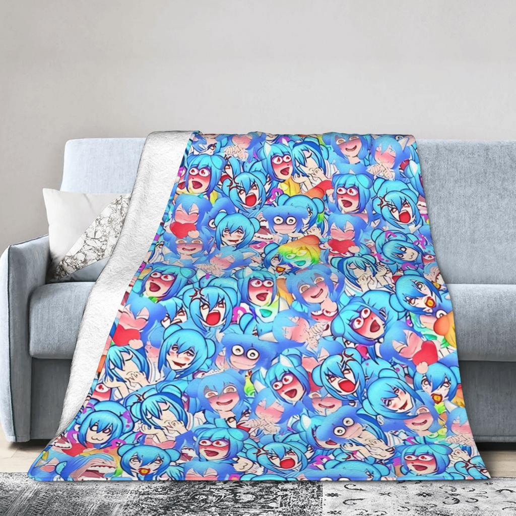 YTTD Аниме Шин Соу Идк Сара Одеяла Твоя очередь умирать Игра Пушистое Смешное Дышащее Плед для Дома Зима