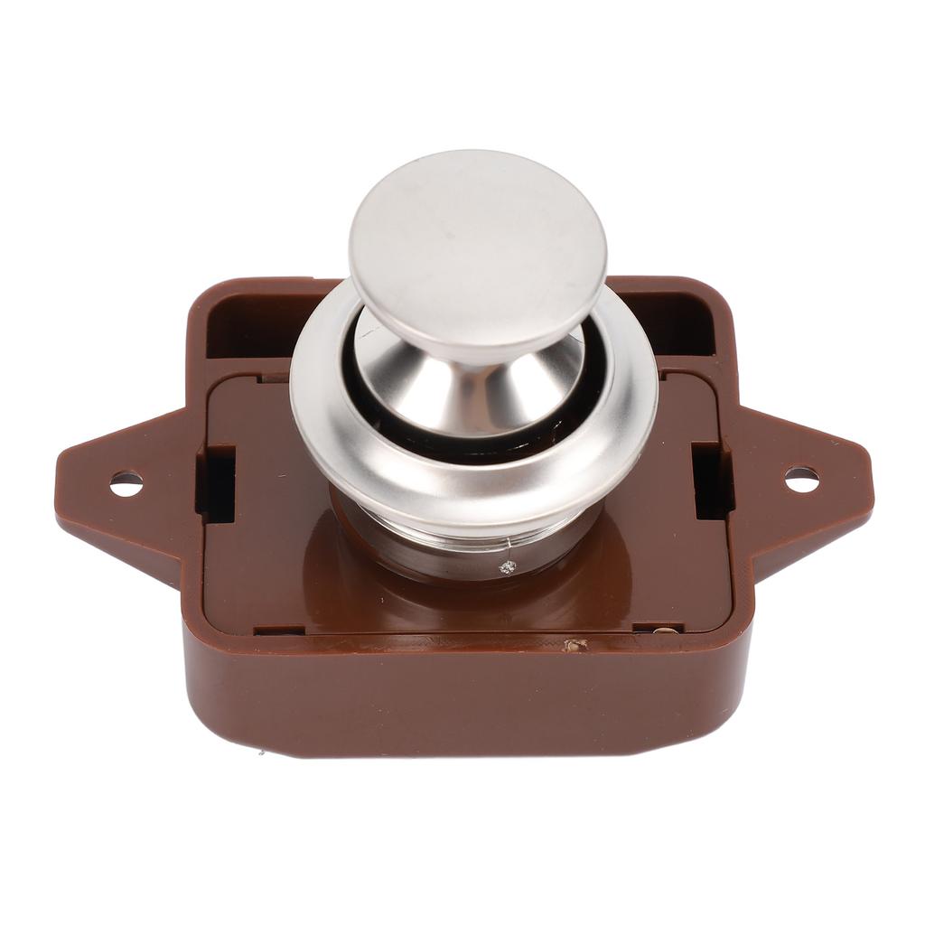 Мебельная кнопочная защелка Стильный вид Без ключа Защелка с кнопочным замком для дверцы шкафа для автодома, яхты, дома на колесах, кемпера