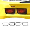 4pc Carbon Fiber Rear Taillight Lamp Decor Cover Trim For Chevy Camaro 2010-2013