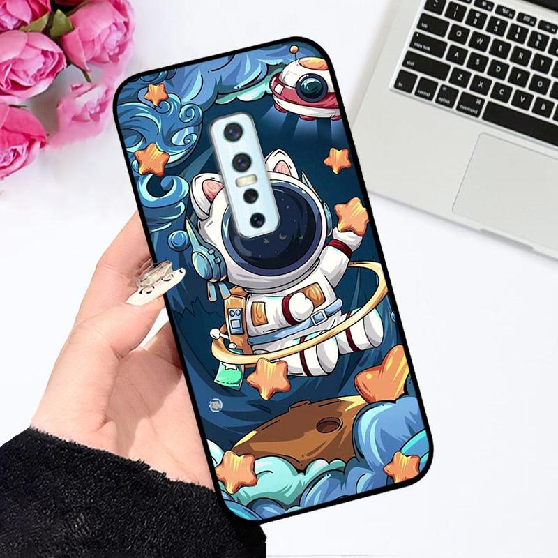 Чехлы Для vivo V17 Pro Милый Астронавт Модный Ударопрочный Мягкий Бампер Для Vivo V17 Pro V17Pro 1909 1910 Coque V 17 Pro Capa