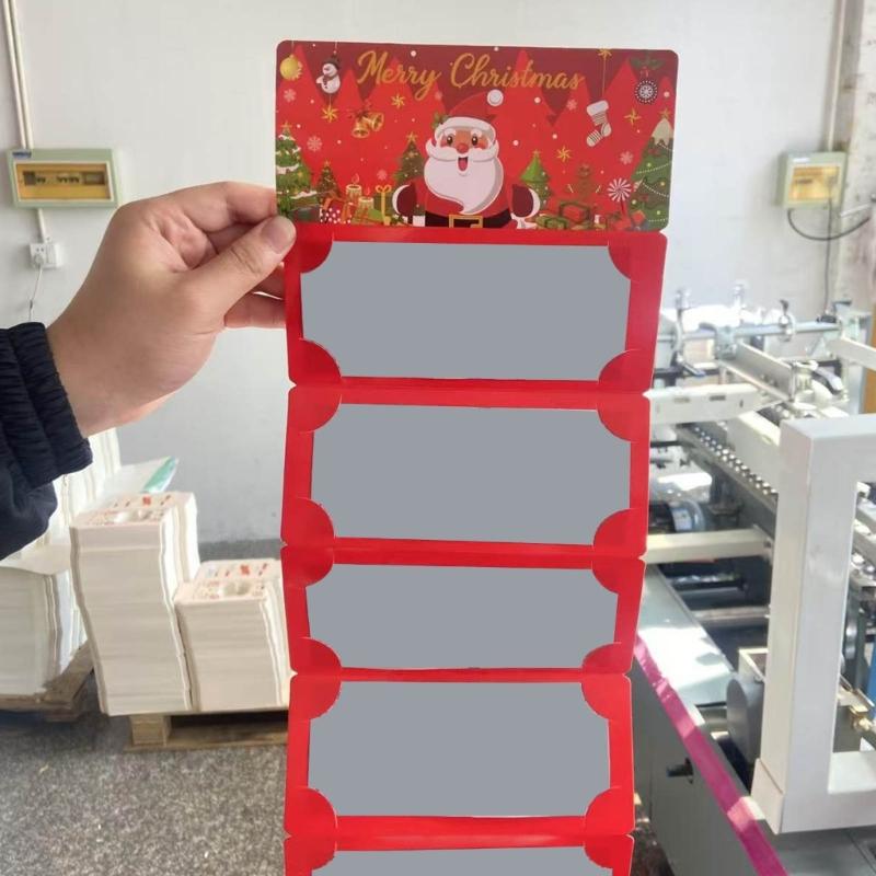 Festival Santa Design 10 Compartment Cash Envelopes Holiday Gift Box Durable Paper Christmas Party Essential