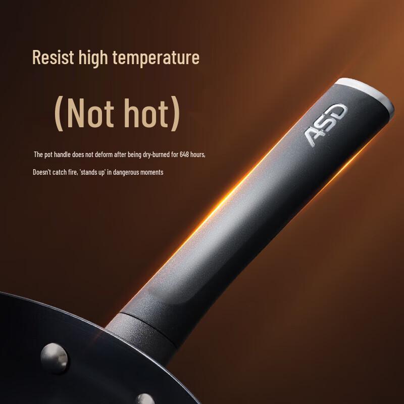 ASD 32cm Rust-Resistant Non-Coated Refined Iron Wok