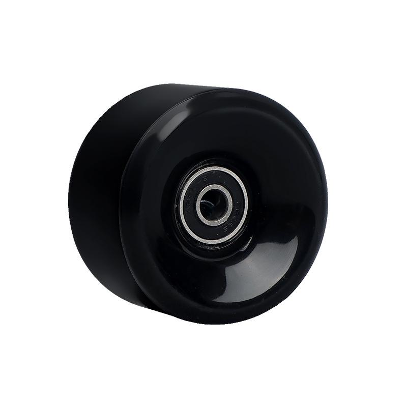 Высокоэластичные двухрядные роликовые коньки с полиуретановыми немигающими колесами