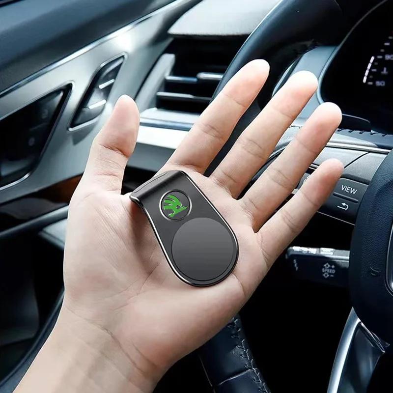 Magnetic Car Phone Holder Metal Stand Accessories For Skoda Kamiq Kodiaq Karoq Yeti Octavia Fabia ZN41 Rapid Superb Scala Roomster