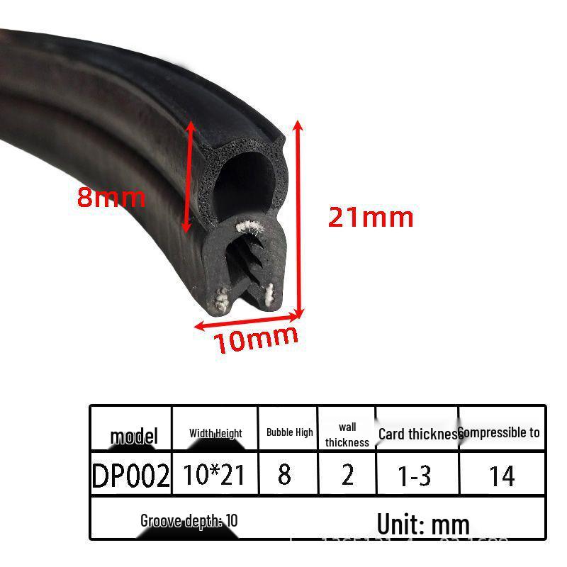 U-образные уплотнительные ленты из вспененной резины для шкафов и автомобильных дверей