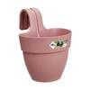 ELHO Pot De fleurs/Balconnière Vibia Campana Easy Hanger Small - Balcon Extérieur - L 24.1 X W 20.5 X H 26.5 Cm - Rose Poussière