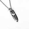 Fashion Titanium Steel Double Snake Pendant Trendy Male Personality Double Snake Wrap Necklace Men