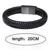 Black PU Leather Magnetic Bracelet Men's Mature and Stable and Elegant Giving Men The Best Gift for Men