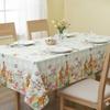 Скатерть «Пасхальный кролик 2026» Цветная одноразовая пластиковая скатерть с рисунком кролика и цветов для вечеринки и праздничного торжества