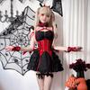 Halloween Costume Adult Diablo Goth Maid Costume Sexy Imp Anime Cosplay Bat Costume