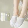 Women's Summer Mesh Thin Invisible Socks, Solid Color, Breathable, Sweat-absorbent, Shallow Silicone, Anti-slip and Non-falling Heel Short Socks