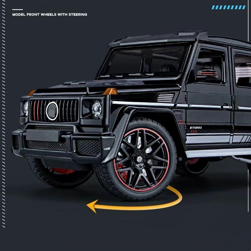 1/18 G800 Внедорожник Модель автомобиля из сплава Литая металлическая модель автомобиля Звук и свет Симуляция Детская игрушка Подарки Коллекционные предметы