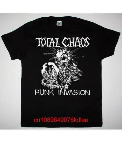 ЧЕРНАЯ ФУТБОЛКА TOTAL CHAOS PUNK INVASION с длинным или коротким рукавом