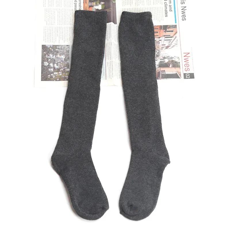 Winter Men Long Socks Knee High Solid Business Soft Elastic Party Dress Formal Gentleman Stocking Keep Warm Thickened Calf Socks