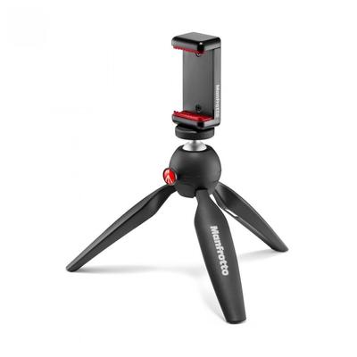 Мини-штатив Manfrotto для смартфона, рукоятка PIXI MII Smart Adapter MCLAMP в комплекте. Можно прикрепить к смартфонам шириной до 1 кг. Грузоподъемность 1 кг.