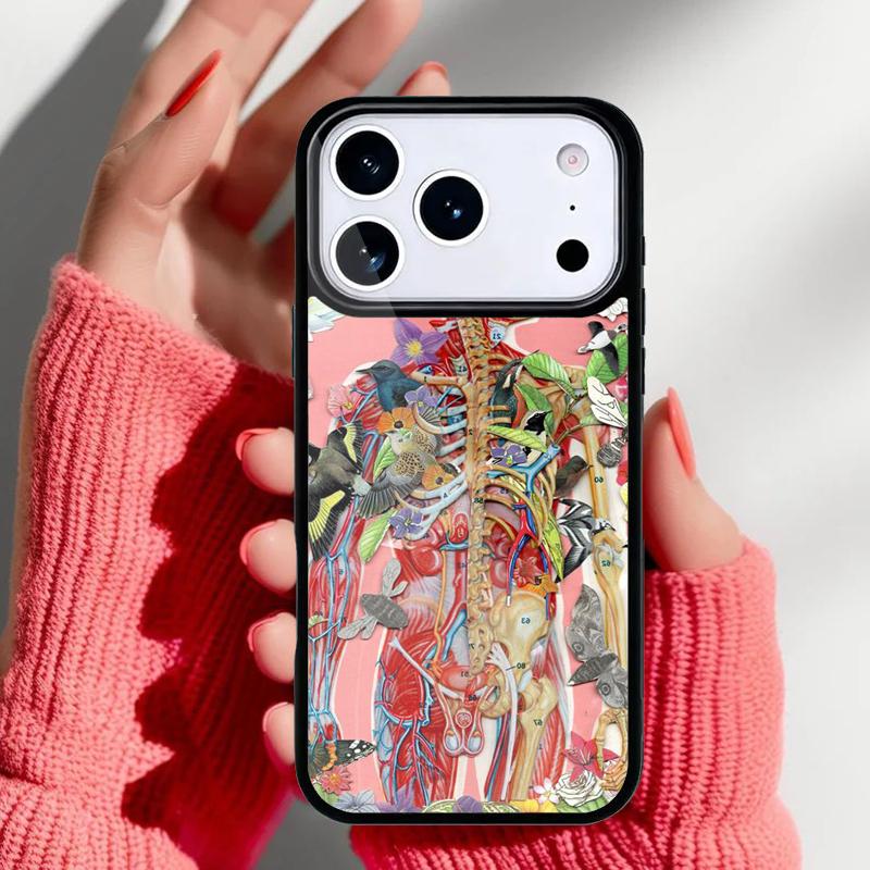 Чехол для телефона с изображением человеческого мозга для iPhone 17 16 15 14 13 Pro Max Задняя крышка для 12 11 Pro Coque