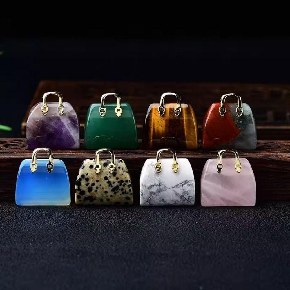 Simple Natural Crystal Stone  Pendant Creative DIY  Necklace Pendant  Street/travel/ Dating