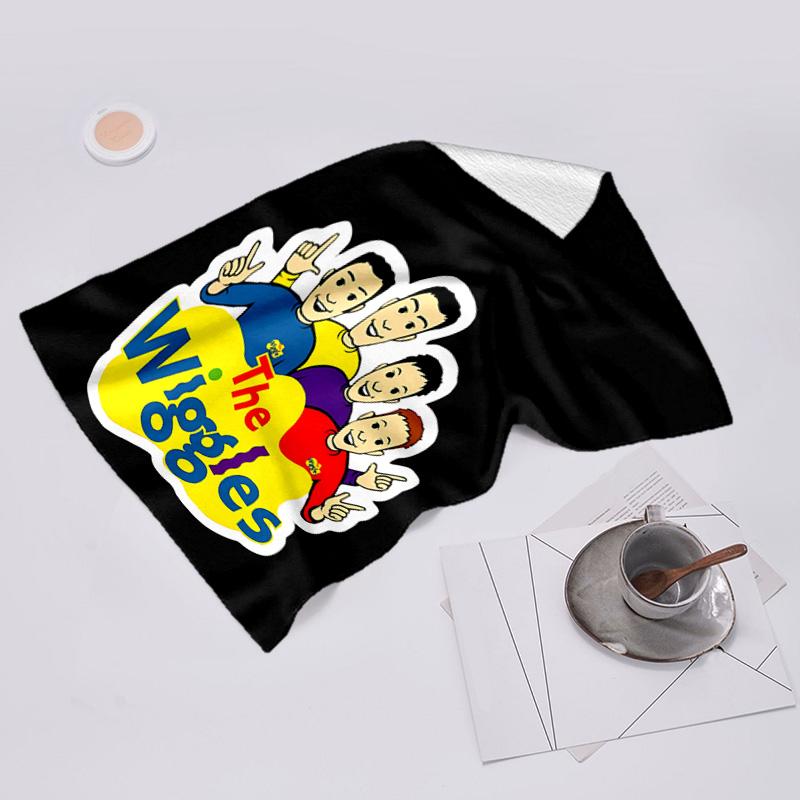 Пляжное полотенце с рисунком The Wiggles - мягкое, впитывающее, быстросохнущее, можно стирать в машине - идеально для плавания, кемпинга, купания