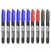 6/10 PCS Permanent Marker Pen Manga Drawing Markers Black Blue Red Waterproof Ink Sketch Pens Stationery Art School Supplies