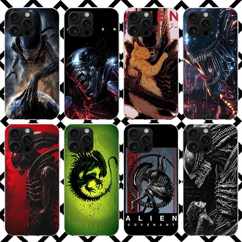 Крутой чехол для телефона A-Alien X-Xenomorph для iPhone 17 Air 16 16E 15 14 Plus 13 Mini 12 11 Pro Max 7 8 + SE 2020 Мягкий чехол Fundas 17