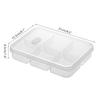 Прозрачный контейнер для хранения с 4/6 отделениями, контейнер большой вместимости для холодильника, отсек для замороженного мяса, кухонный инструмент для еды
