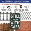 2D Flat, Vintage 'Still Playing with Cars' Metal Wall Sign - 8x12 Inch Durable Aluminium Garage Decor - Indoor/Outdoor Car Enthusiast Gift for Cave