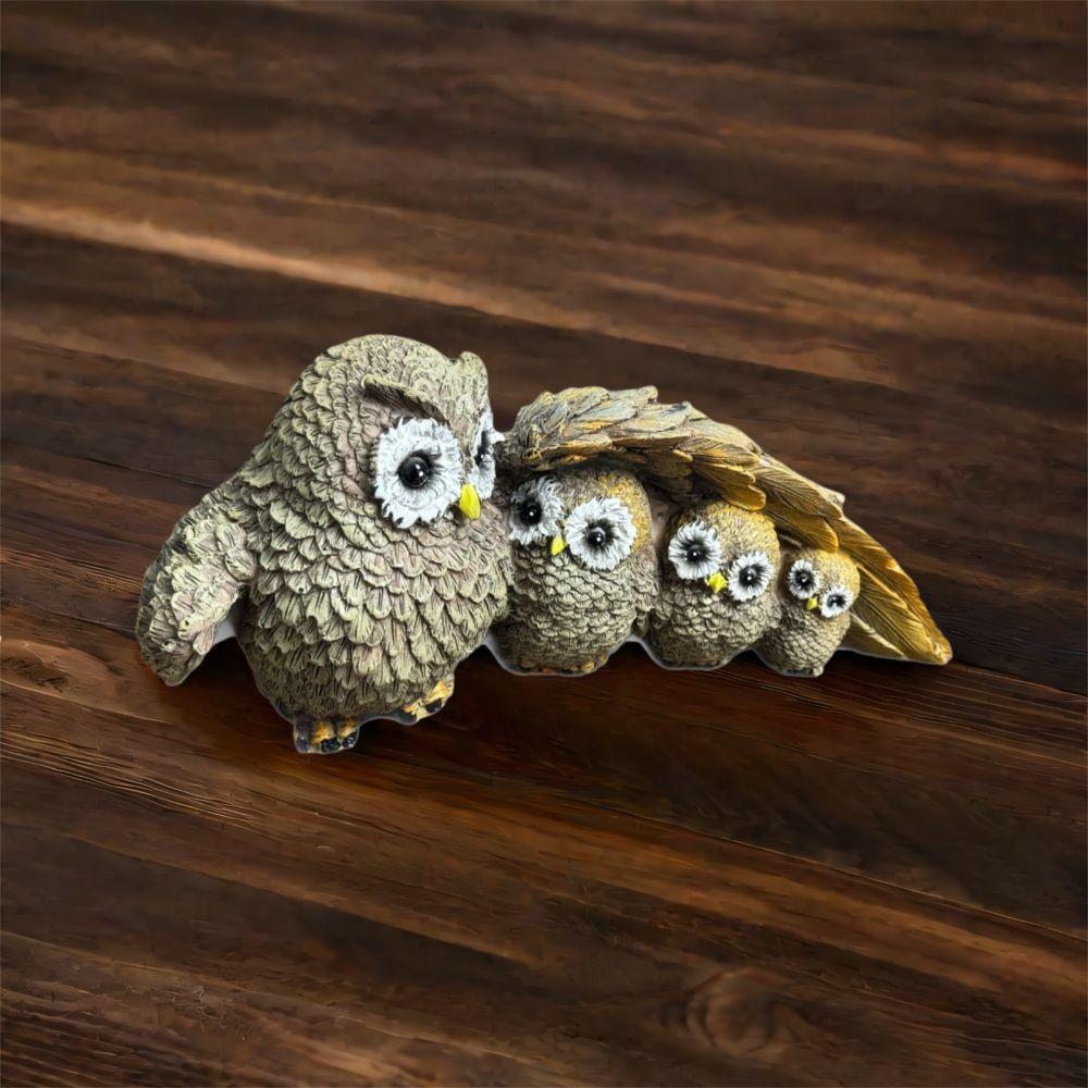 Cute Animal Statue Resin Miniature Figurine Sculpture Desktop Decoration Owl Ornament TV Cabinet