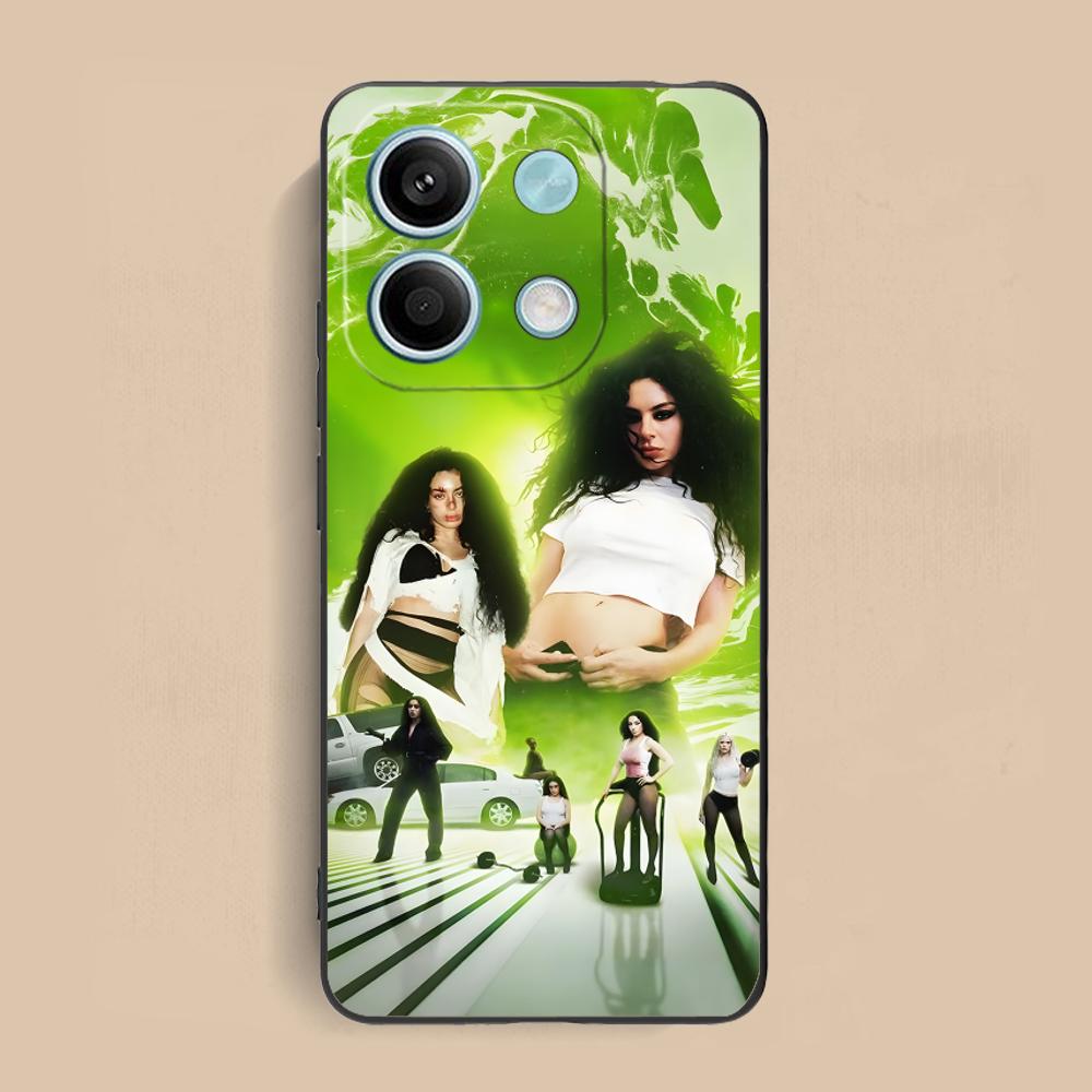 Чехол для мобильного телефона Charli XCX brat для Xiaomi Redmi Note 14 13 12 11 S Pro Plus 4G 5G Цветной печатный чехол Красивый роскошный чехол