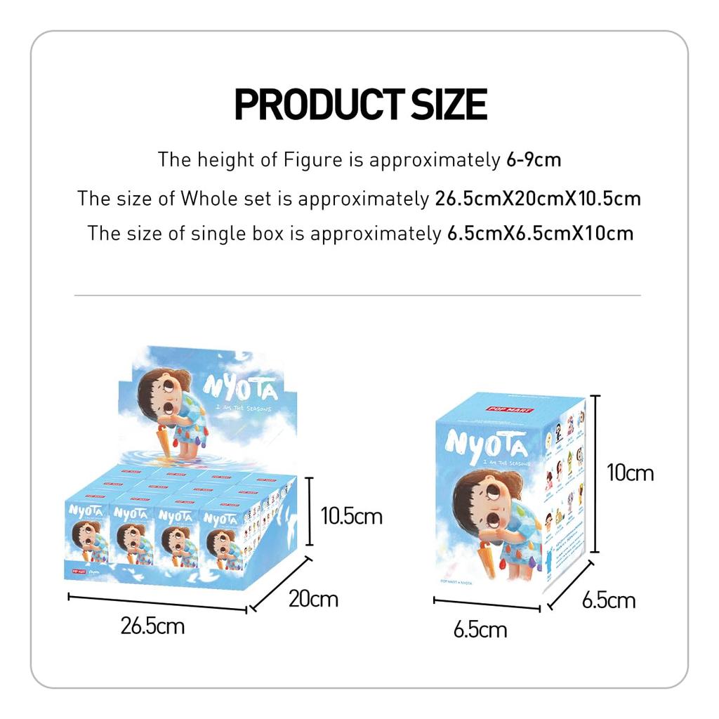 POP MART Nyota I Am the Seasons Series Pop Mart Gachapon Blind Box Figure Plastic Model Premium Toy PVC Soft Vinyl Original Character Birthday Gift