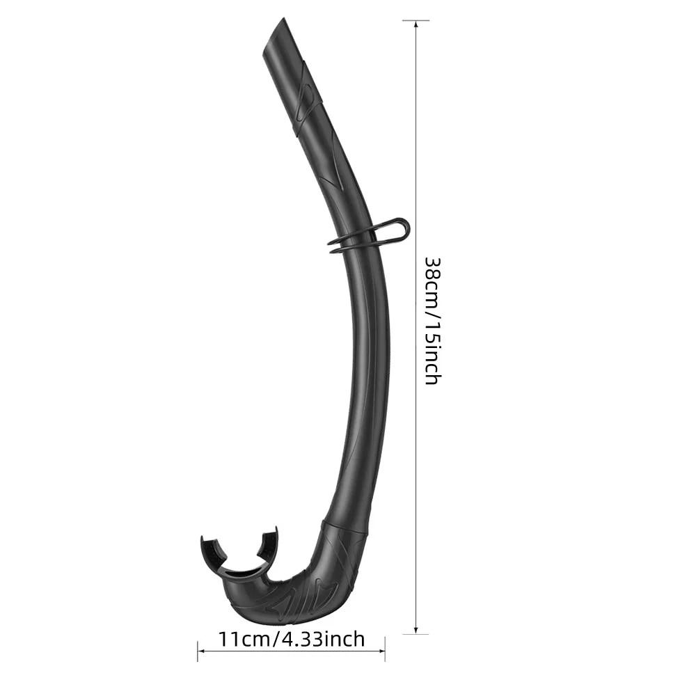 Soft Silicone Diving Snorkel Portable Foldable Easy-Breath Wet Scuba With Storage Case for Freediving Spearfishing Swimming