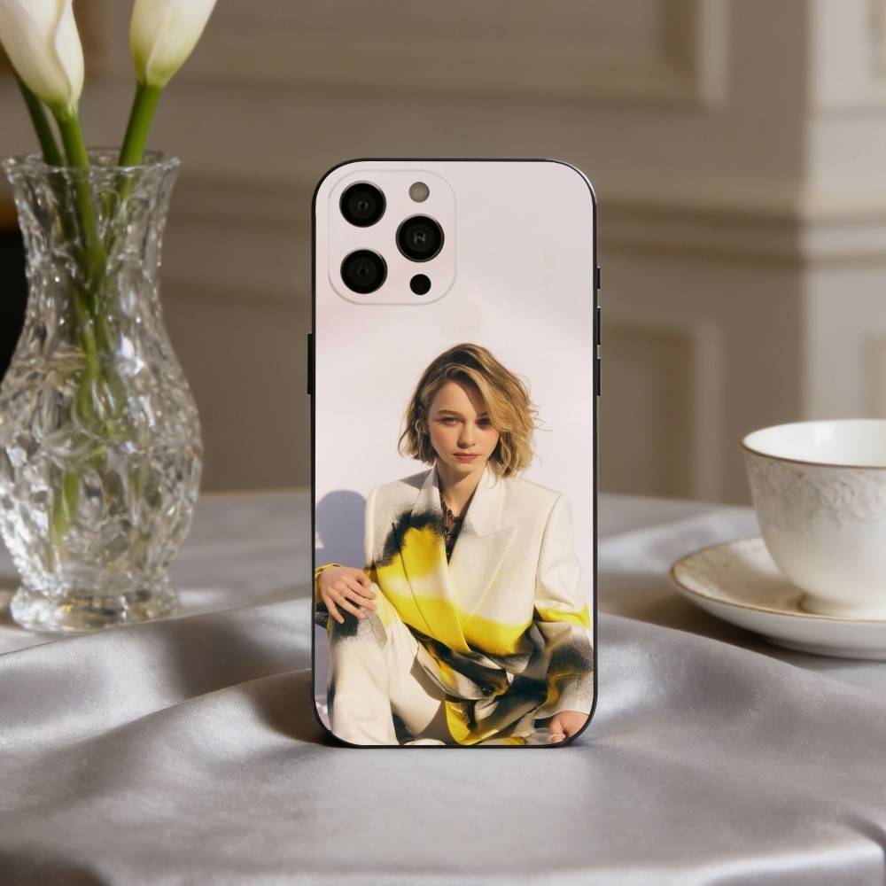 Яркий чехол для телефона с изображением актрисы E-Emma M-Myers для iPhone 17pro,16,15,14,13,12,11 Plus,Pro Max,XS,Мягкий силиконовый черный чехол