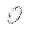 Винтажное регулируемое открытое кольцо женское простое в стиле холодного ветра маленькое свежее персонализированное на указательный палец повседневное ручное украшение