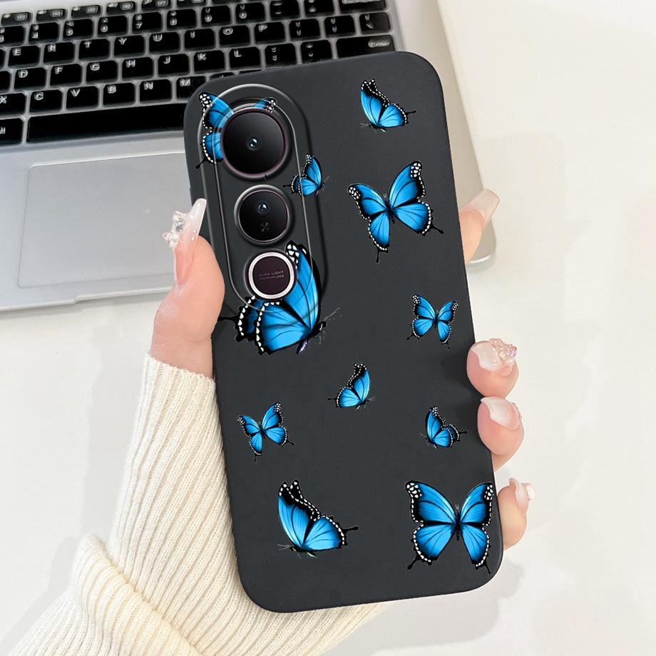 For Vivo V50 Lite 4G 5G V50 5G Phone Case Silicone Soft Back Cover For Vivo V2441 V2427 Bumper Dragon Cat Flower Butterfly Capa