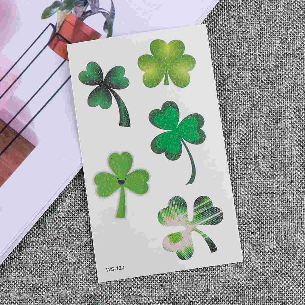 10 Sheets St Patricks Day Temporary Tattoos Fake Tatoo Cosplay Stickers Kids Decals The Face Child