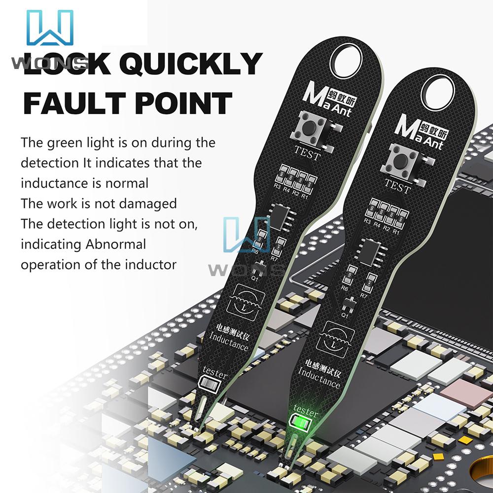 Inductance Tester Electromagnetic Induction Meter Portable Motherboard Coil Detector Tool Quick Fault Detection Type C Interface