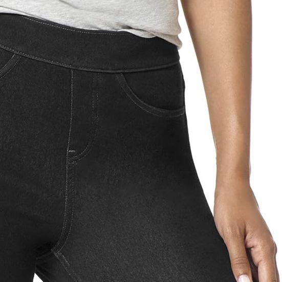 Джинсовые брюки с высокой талией и карманами, эластичный пояс, облегающие длинные брюки, однотонные женские узкие джинсы