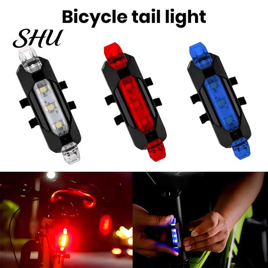 Bike Taillight Universal LED Tail Light Super Bright Waterproof USB Rechargeable Rear Simple Installation Bicycle Cycling Safety Flashlight