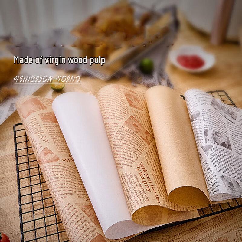 Коричневая английская пергаментная бумага для выпечки и упаковки продуктов